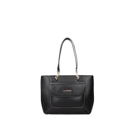 Love Moschino Shoulder Bags Eco Friendly Woman Polyurethane Black