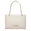Love Moschino Shoulder Bags Women Polyurethane Beige/ivory