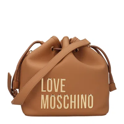 Love Moschino Shoulder Bags Women Polyurethane Brown/camel