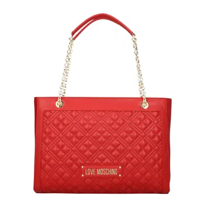 Love Moschino Shoulder Bags Women Polyurethane Red/lipstick