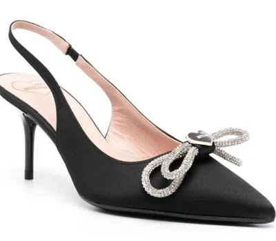 Love Moschino Slingback With Bow 000-black