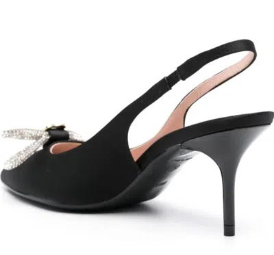 Love Moschino Slingback With Bow In Black