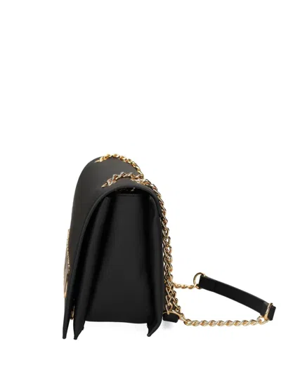Love Moschino Small Logo-plaque Shoulder Bag In Black