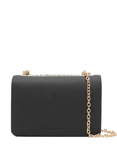 Love Moschino Small Logo-plaque Shoulder Bag In Black