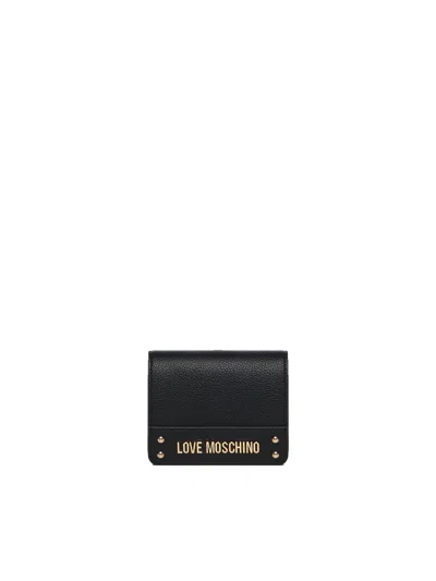 Love Moschino Small Wallet With Logo In Black