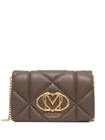 Love Moschino Smart Daily Cross Body Bag In Brown