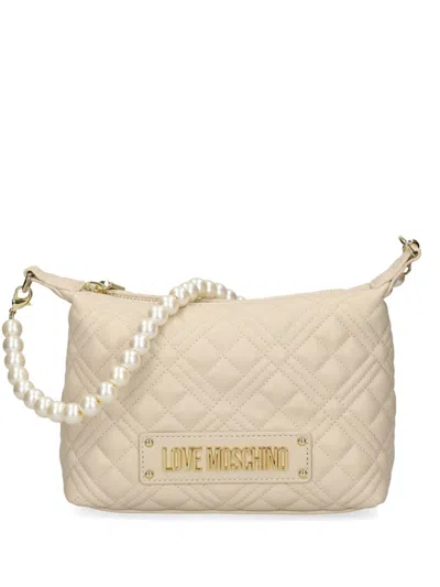 Love Moschino Smart Daily Shoulder Bag In Neutrals