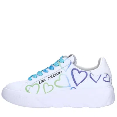 Love Moschino Sneakers Clear Blue In Azzurro Blu E Verdi