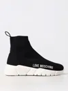 Love Moschino Logo-print Slip-on Sneakers In Schwarz