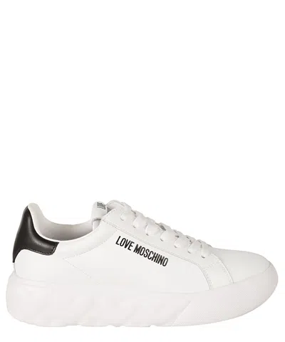 Love Moschino Heart 45 Sneakers In White