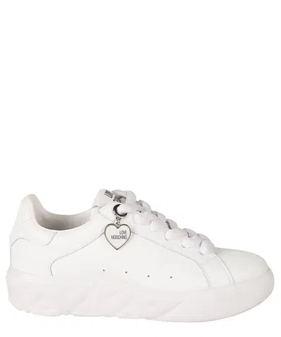 Love Moschino Heart 45 Sneakers In White