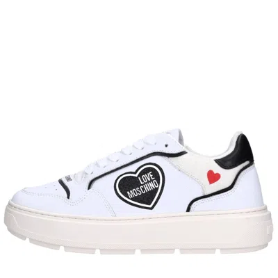 Love Moschino Sneakers White In Bianco Neutri