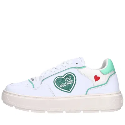 Love Moschino Sneakers White In Bianco Neutri