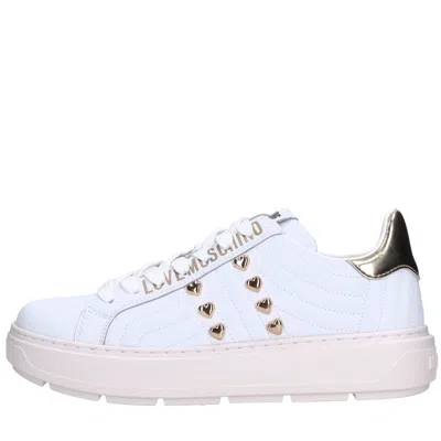 Love Moschino Sneakers White In Bianco Neutri