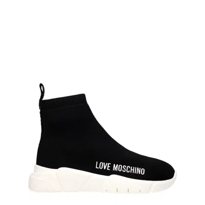 Love Moschino Trainers Woman Fabric Black