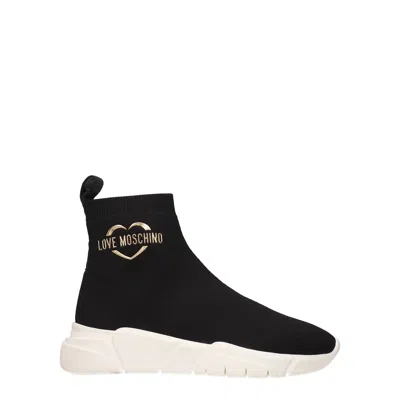 Love Moschino Trainers Woman Fabric Black