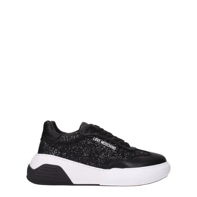 Love Moschino Trainers Woman Glitter Black