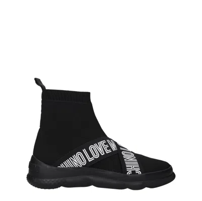 Love Moschino Trainers Women Fabric Black/black