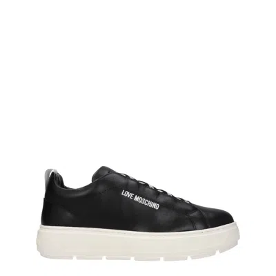 Love Moschino Trainers Women Leather Black