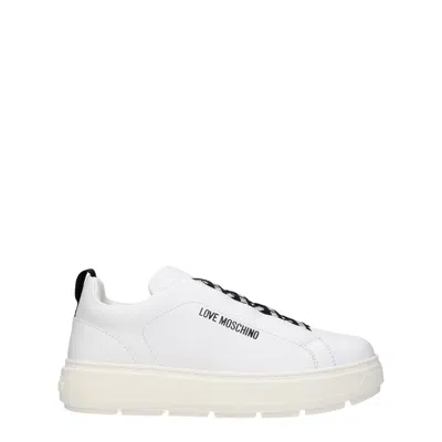 Love Moschino Trainers Women Leather White