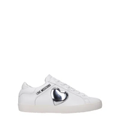 Love Moschino Trainers Women Leather White