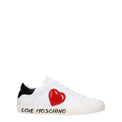 Love Moschino Sneakers Women Leather White/black