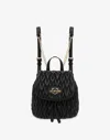 Love Moschino Soft Fabric Backpack In Black