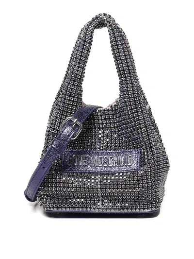 LOVE MOSCHINO STONE STRASS MINI BAG