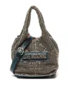 Love Moschino Logo Lettering Embellished Bucket Bag In Green