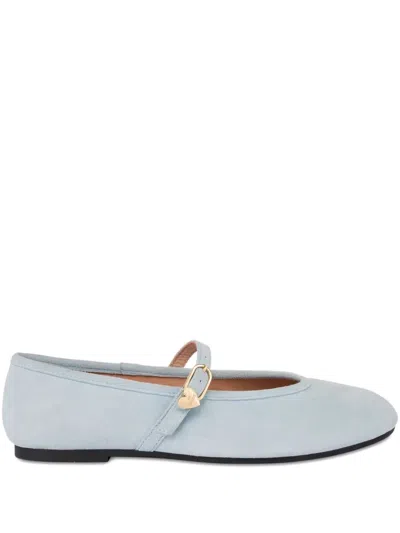 Love Moschino Strap Detail Ballet Flats In Multi