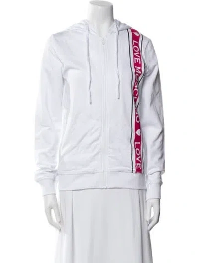 Pre-owned Love Moschino Striped Jacket W/ Tags In White