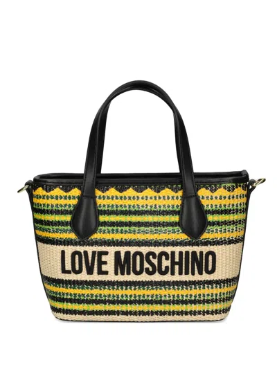 Love Moschino Striped Tote Bag In Pattern