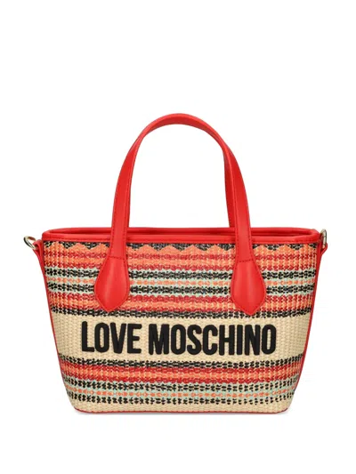 Love Moschino Striped Tote Bag In Pattern