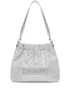 Love Moschino Studded Cross Body Bag In Grey