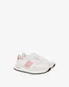 Love Moschino Suede And Calfskin Sneakers Dune In Multi