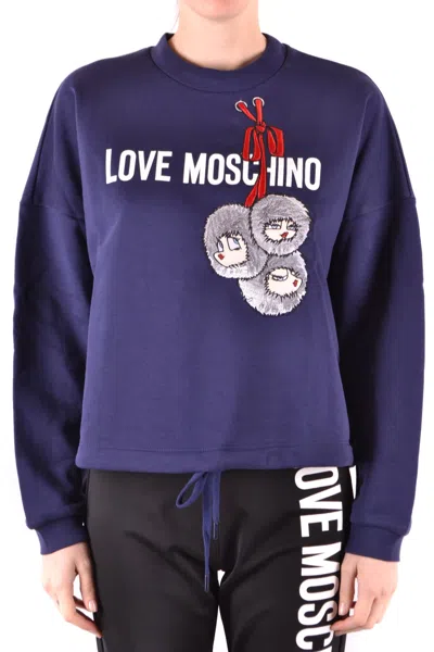 Love Moschino Sweatshirts Blue