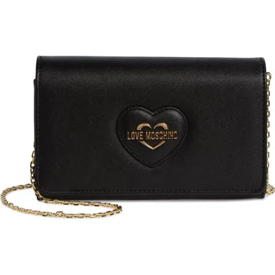 Love Moschino Sweet Heart Shoulder Bag In Blue