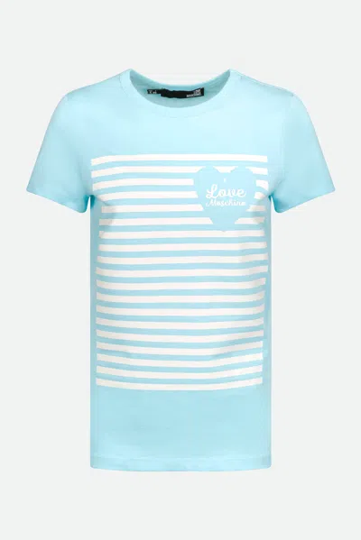 Love Moschino T-shirt Celeste