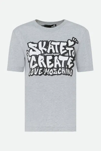 Love Moschino T-shirt Grigia