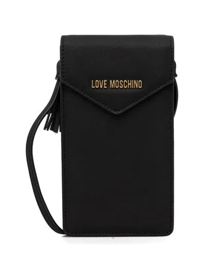 Love Moschino Tassel-detail Adjustable-strap Phone Bag In Black