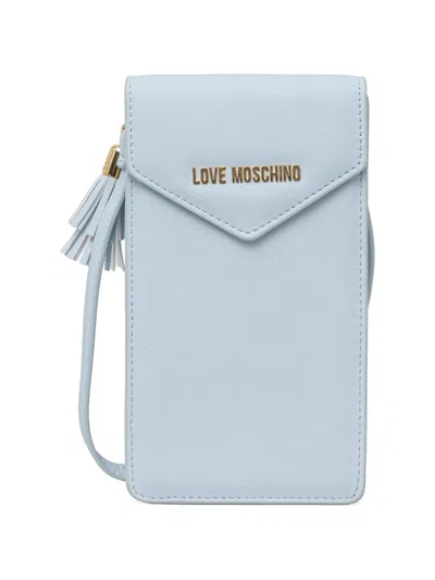 Love Moschino Tassel-detail Phone Bag In Blue