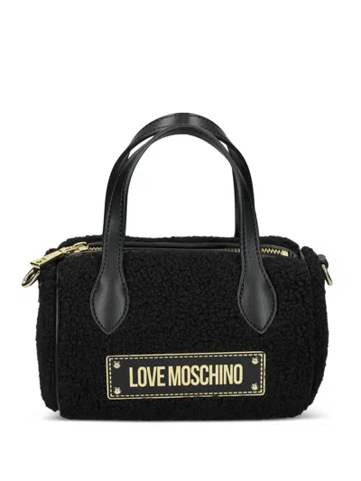 Love Moschino Top-handle Chain Tote Bag In Black
