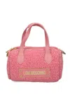 Love Moschino Top-handle Logo Tote Bag In Pink