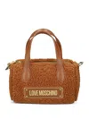 Love Moschino Top-handle Logo Tote Bag In Brown