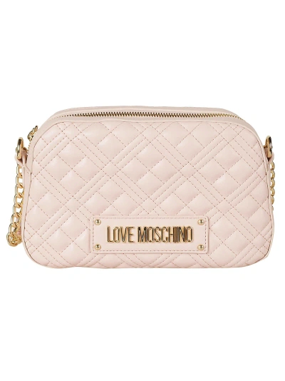 Love Moschino Quilted Shoulder Bag In Pink