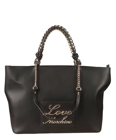 Love Moschino Tote Bag In Black