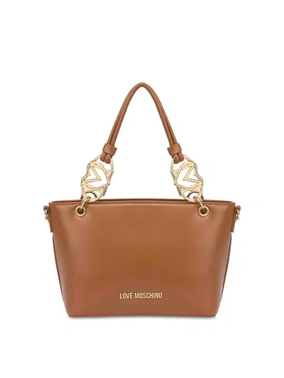 Love Moschino Tote Bag In Marrón