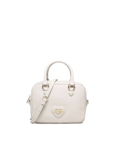 LOVE MOSCHINO TOTE BAG WITH LOGO PLAQUE