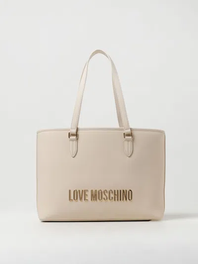 Love Moschino Tote Bags  Woman Colour Ivory In Neutral