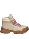 Love Moschino Lace-up Ankle Boots In Neutrals